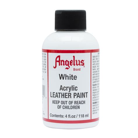 angelus white acrylic leather paint.